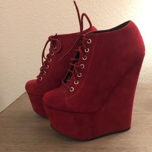 Charlotte Russe wedge bootie 👠